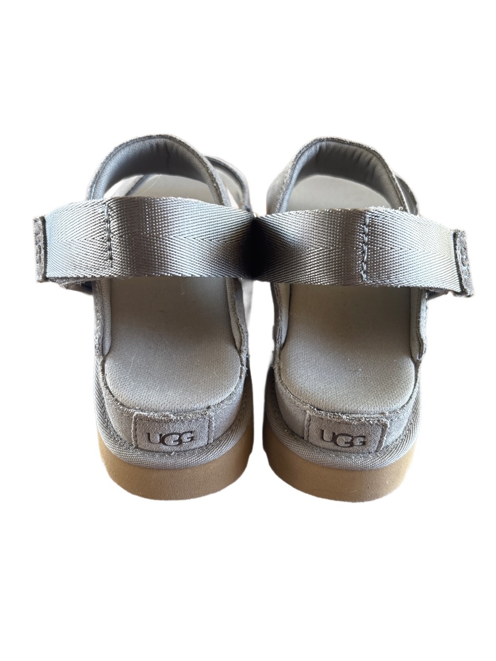 UGG Suede Smoke Plume Double-Strap Sandals - Size 8 - Picture 6 of 7